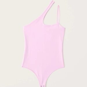 Abercrombie Pink asymmetrical bodysuit